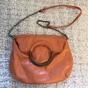 ✨ HOBO orange leather crossbody handbag